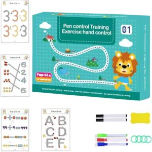 Magic Practice Reusable Pen Control Workbook,